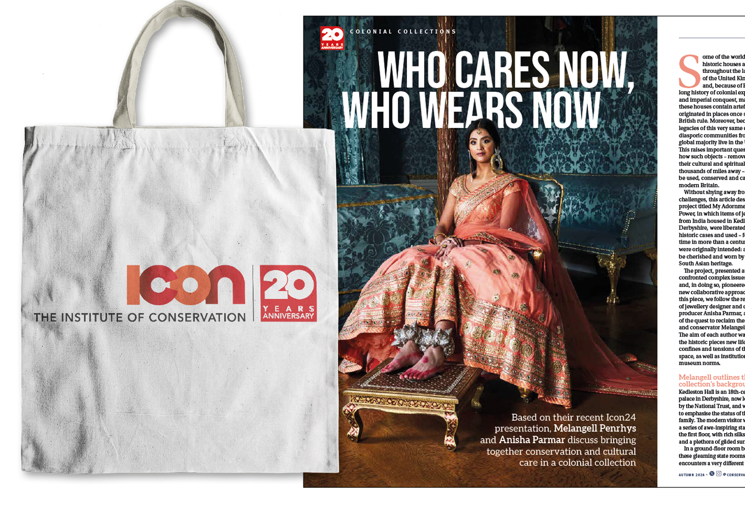 The Institute of Conservation’s special bumper issue of its membership magazine, Iconnect, celebrating 20 years since its formation. Included gold cover effects and 20th anniversary logo designed by Cabbells