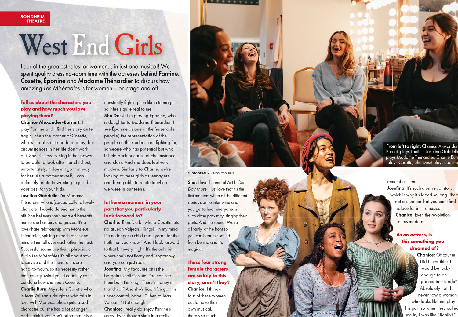 Interviewing leading actors from some of the most widely acclaimed West End shows, Cabbells crafts compelling print content as well as offering support with podcasts, photo & video shoots 